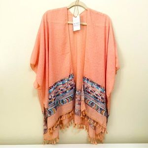 BOHO Kimono Embroidered Wide Sleeve